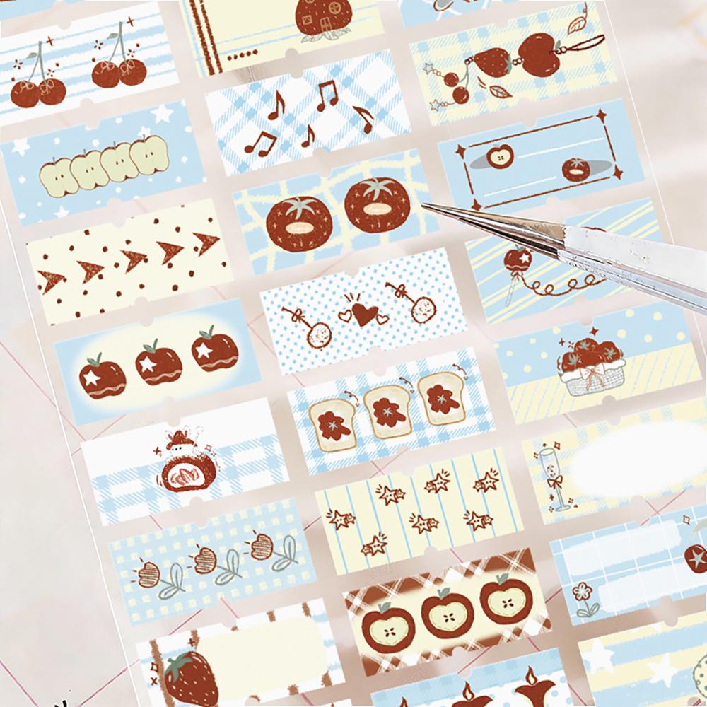 Sticker Pack Sauce Fruit Party Sweet and Clever Diary Series Handmade Account Stickers Decoration Base Collage Material