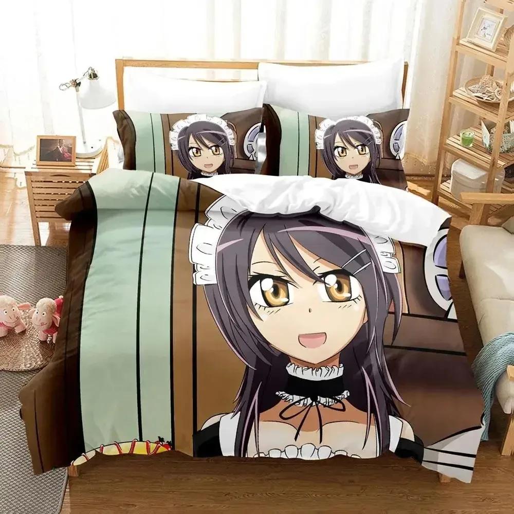 Аниме Kaichou Wa Maid-sama Усуи Такumi Мисаки Комплект постельного белья Мальчики Девочки Размер Twin Queen Наволочка Пододеяльник Постельное Белье Дети Взрослый