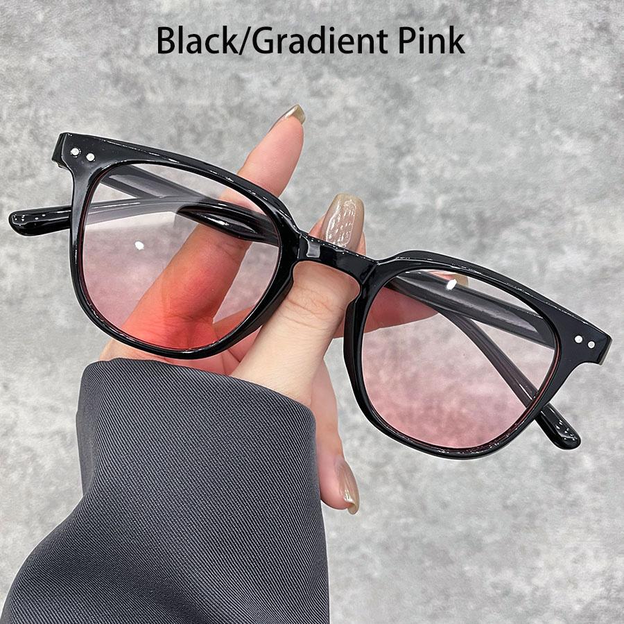 Fashion Small Round Unisex Women's Powder Blusher Gradient Pink Lenses Sunglasses Women Men Classic Metal Decoration Goggles