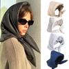 Winter Headscarf Warm Hood Down Cotton Triangle  Puff Scarf Women Thickened Windproof Water-repellent Hat for Outdoor Neck Hood