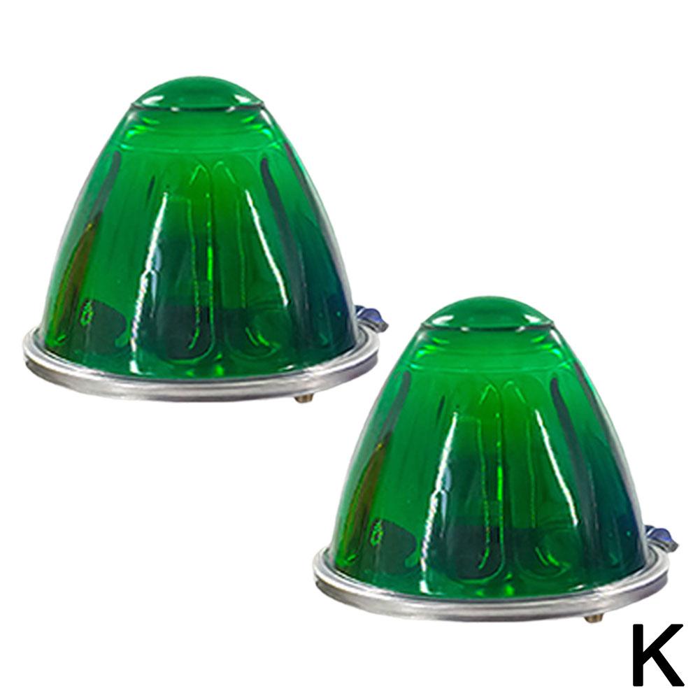 2 шт. мигающие огни для грузовиков 12 В 24 В светодиодные габаритные огни для прицепа, проблесковые маячки для трактора, белые, янтарные, красные, синие, зеленые, для фургона, автобуса, автофургона