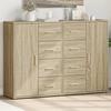 VidaXL Buffets 2 Pcs Sonoma Oak 60x31x84 Cm Engineered Wood, Storage Cabinet, Entryway Furniture, Accent Furniture 3276590