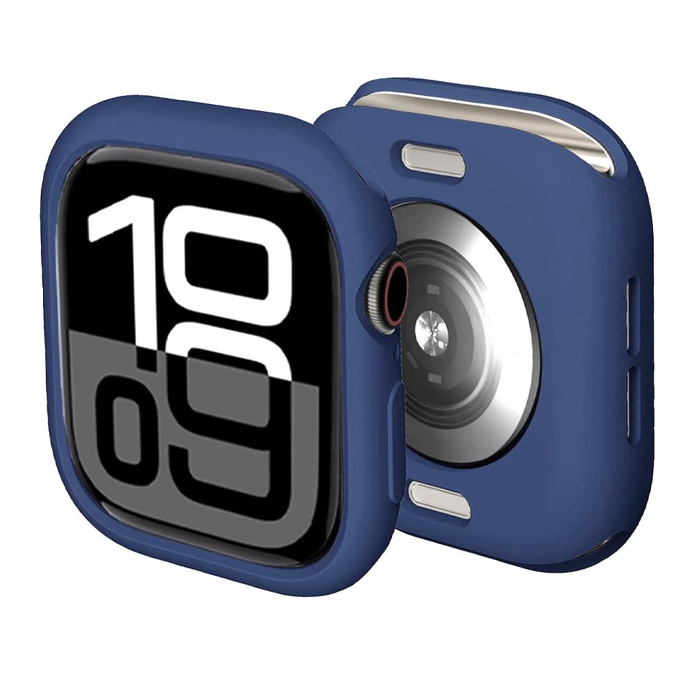 Чехол для Apple Watch 10 11 46 мм 42 мм Аксессуары Ударопрочный Защитный Мягкий Силиконовый Бампер Оболочка Чехол iwatch Серии Защита