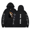 Мужская флисовая толстовка с капюшоном ONE PIECE с аниме-принтом Весна Осень Уличная одежда Пуловер Толстовка Модная толстовка Повседневная Хип-хоп Новый мужской спортивный костюм Уличная одежда