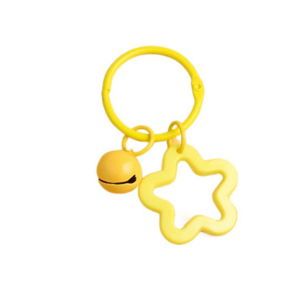 Металлические брелоки с пятиконечной звездой, подвеска-колокольчик, элегантный брелок для сумки в виде макарон, изготовление ювелирных изделий своими руками