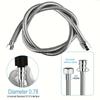 Stainless Steel Shower Hose - Explosion-proof Water Pipe for Bathroom and Water Heater, 1 Piece