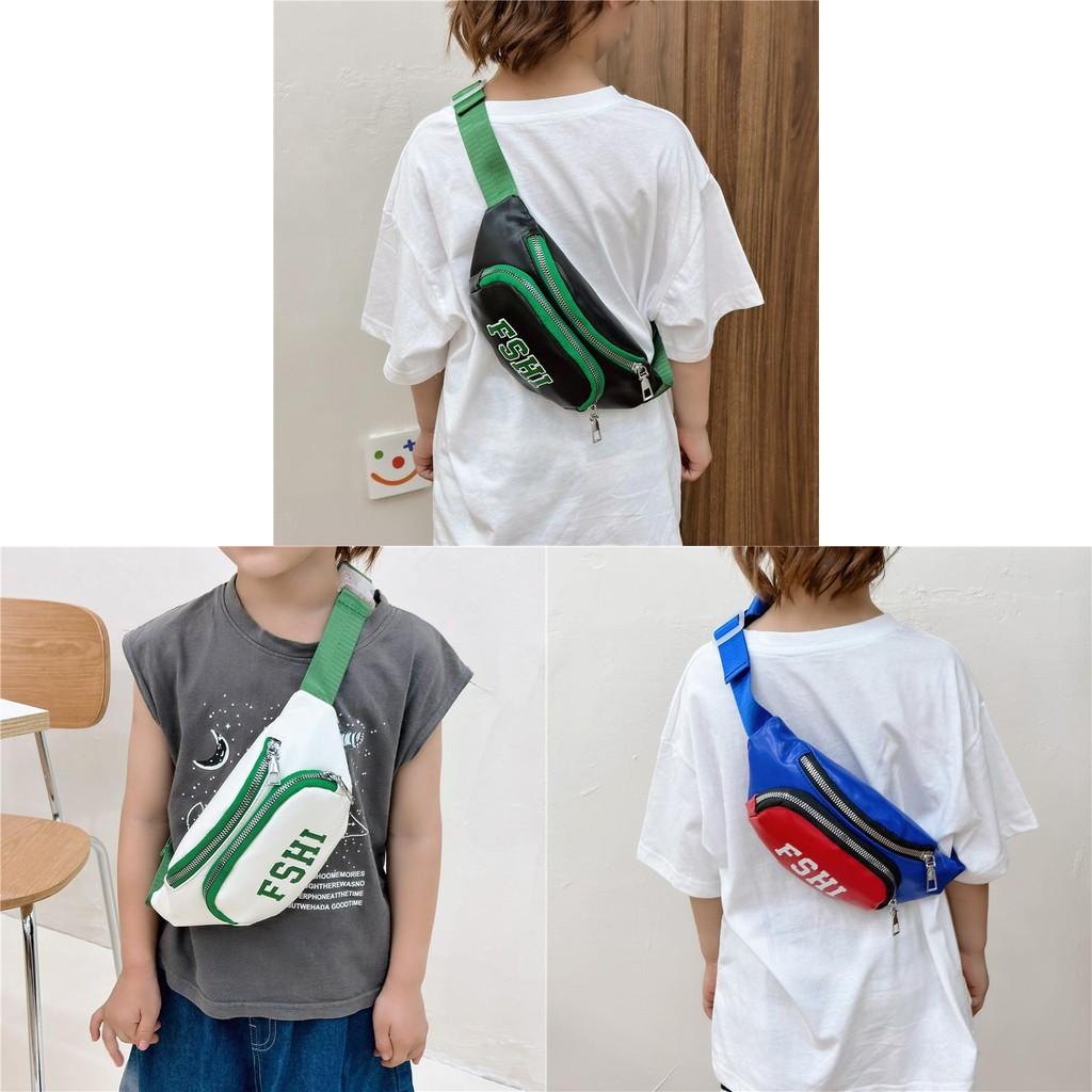 Cute Autumn Childrens Letter Chest Bag Leisure Outing Shoulder Crossbody Bag