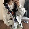 Тяжелый американский High Street Fake двухсекционный кардиган в клетку с капюшоном свободная толстовка женская куртка пара свободная толстовка с капюшоном
