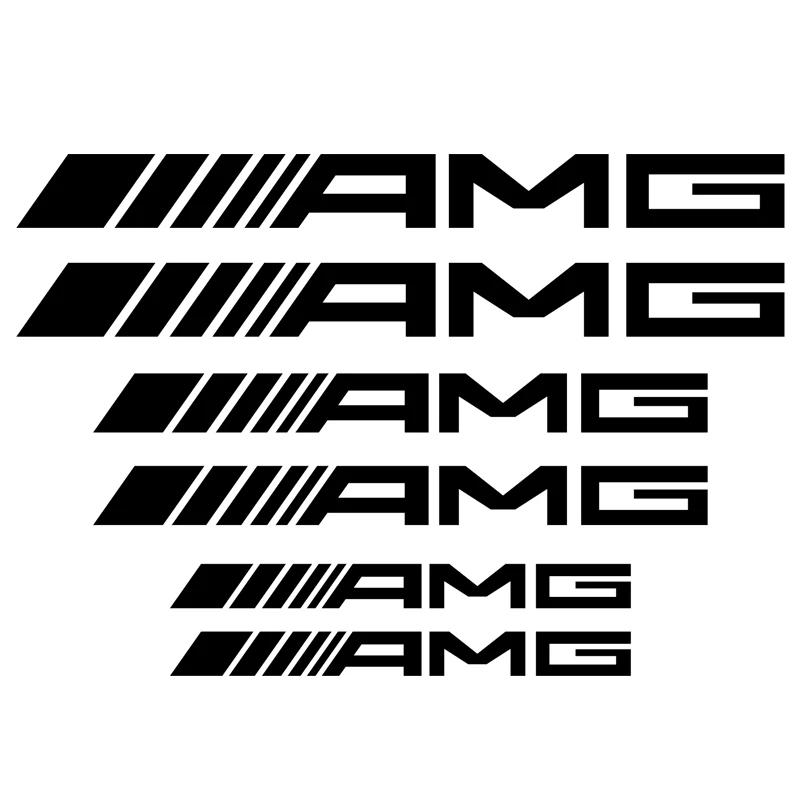 Для AMG Mercedes-Benz суппорты колес автомобильные наклейки аксессуары высокотемпературные тормозные для кузова автомобиля стекол окон багажа наклейки.