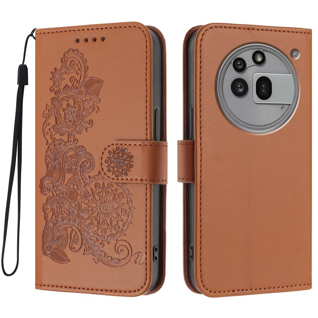 For Nothing Phone (3a) Pro Phone Cases Mandala Flower Leather Wallet Mobile Cover with Strap