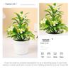 Multicolor Morning Glory Artificial Potted Plants Photo Props Faux Bonsai  Desktop Ornament