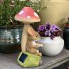 Vivid Rabbit Lawn Lamp Resin Animal Statue Light Garden Figurines Sculptures  Gift