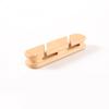 Sakulaya Wooden Cable HolderClip, Beech Wood, Holds 2 Cables, Lightning Cables, USB Cables, Charging Cables, Headphone Cables, Mouse Cables, Keyboard