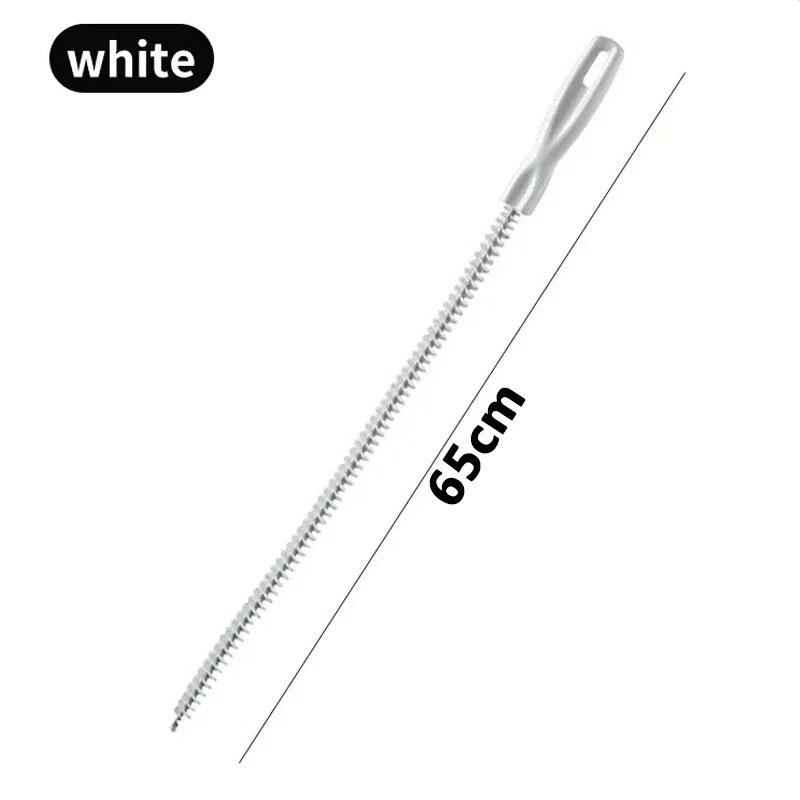 Щетка для прочистки труб, щетка для удаления волос из канализации в ванной, щетка для чистки раковины 48/65/71 см, гибкие инструменты для чистки сливов