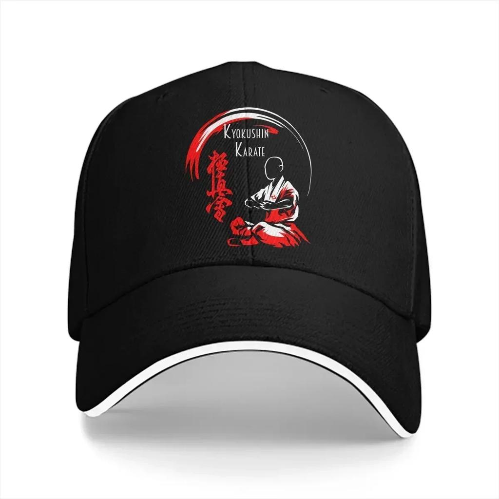 Стирка Мужская Бейсболка Sensei Медитация Тракер Snapback Кепки Папина Шляпа Киокушинкай Каратэ Бусидо Гольф Шляпы