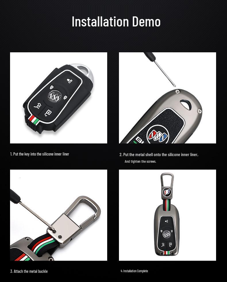 Buick Key Case for LaCrosse, GL8, Regal, Verano, Encore GX, Envision Pro, Excelle 6
