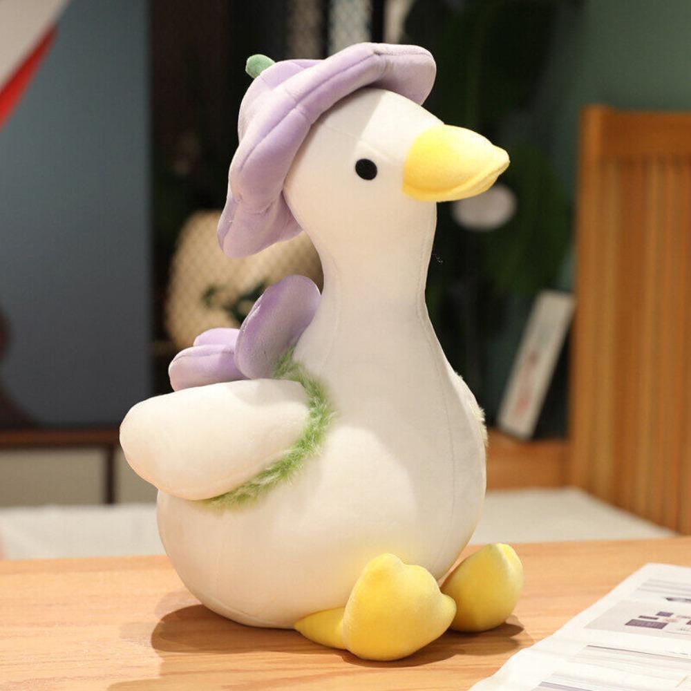 Flower Hiking Duck Appease Doll PP Cotton Spring Outing Duck Stuffed Doll Children Gift