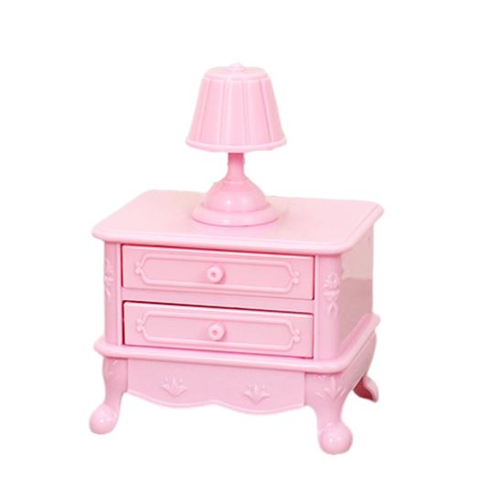 Doll Mansion Furniture Set Miniature Dressing Table Bunk Bed Bedside Table Dolls Bedroom Accessories for Kids Pretend Play