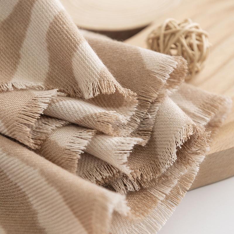 2024 Новый европейский и американский осенне-зимний толстый шарф из искусственного кашемира с рисунком зебры для защиты от холода и тепла, полосатая шаль