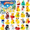 2025 Advent Calendar Christmas Ducks, 24pcs Rubber Duck Advent Calendar 24 Days of Christmas Countdown Toys for Xmas Party Favors Kids Toddlers