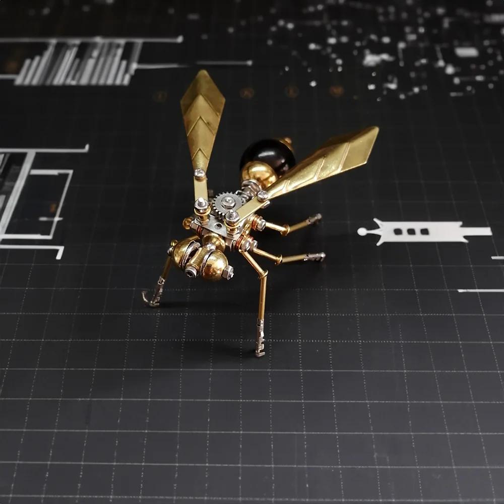 3D Насекомое Стрекоза из Латуни Головоломка Стимпанк Муравей Металлическая Модель Головоломка DIY Набор для Творчества Отличные Подарки для Взрослых Персонализированное Украшение