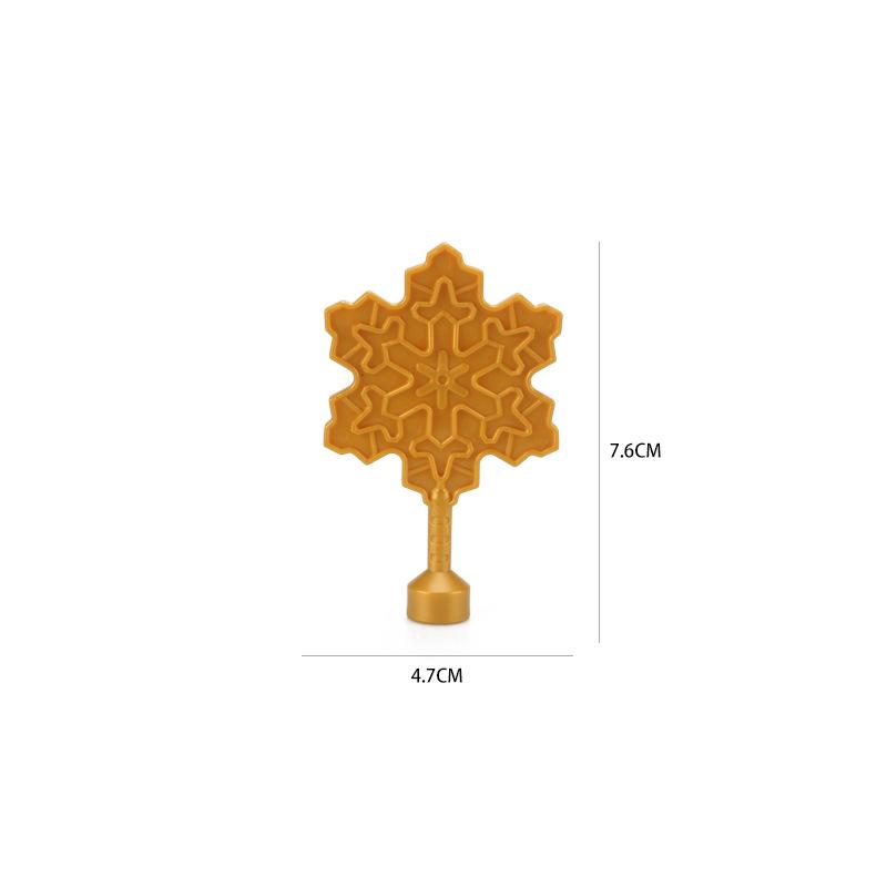 4 шт. Большой строительный блок Серия лесных растений Цветок Трава Дерево Наружное украшение Уличные аксессуары Совместимые сцены Игрушка для ребенка