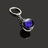 Spherical Luminous Crystal Zodiac Keychain - Virgo & Leo