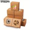 18pcs Bakery Treat Boxes with Window White Cake Boxesb Gift Boxes for Dessert Bakery and Party Favors Perfect for Christmas Gift Chocolate