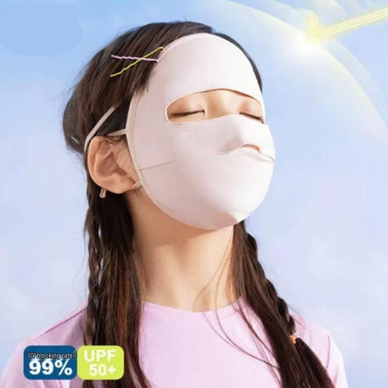 Детская летняя маска-шлем с полной защитой от УФ-излучения