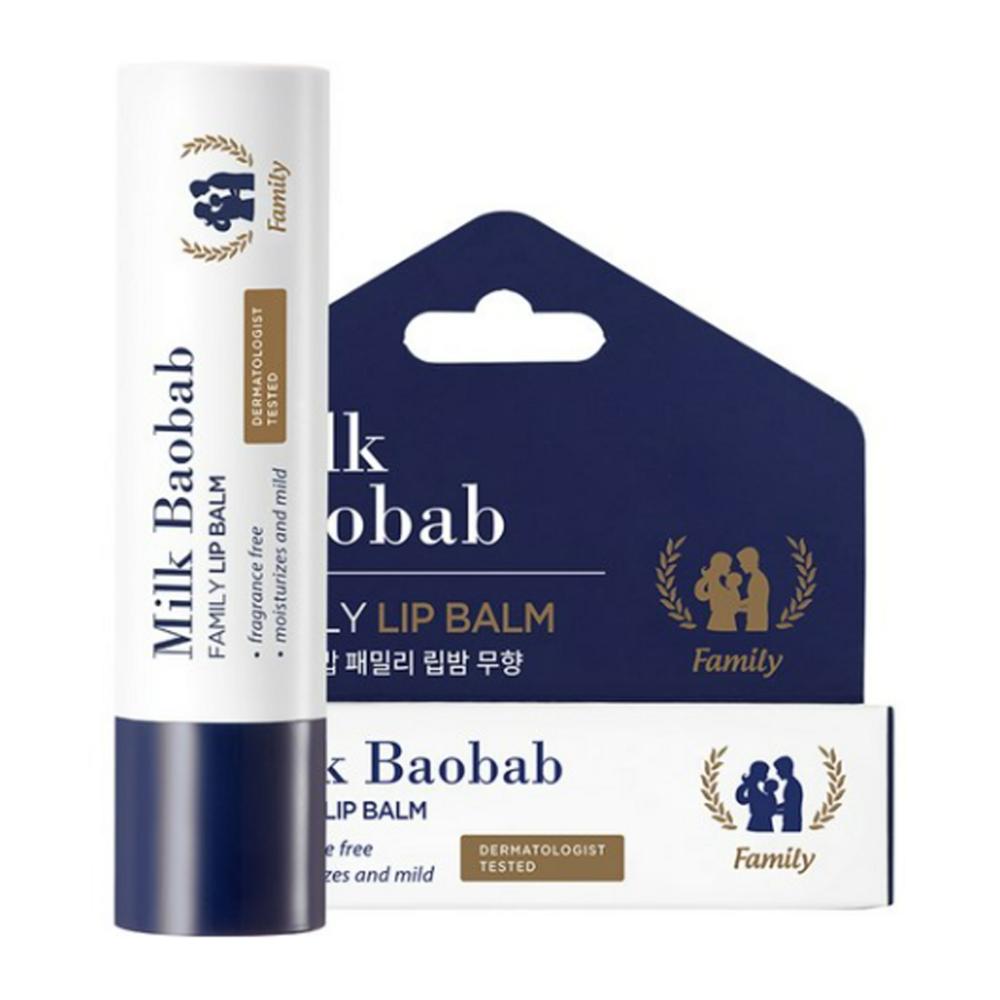 Бальзам для губ Milk Baobab Family 3,5 г, без запаха, 1 шт.