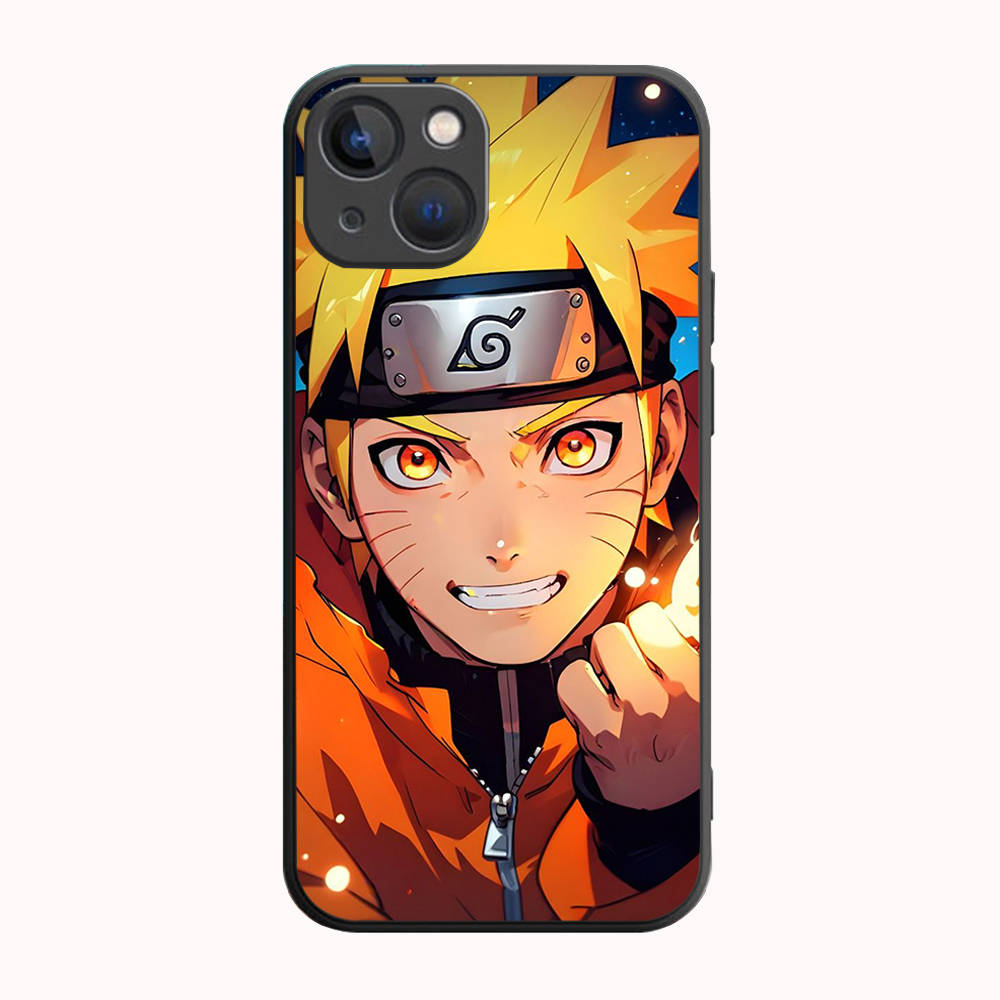 Черный чехол B-34 Naruto для OPPO A5 A9 A15 A16 A55 A94 A95 A96 Reno 6 7 8 10 5G Realme 7I 8I C30 C31 VIVO V23E V25 V27 Pro Y20S Y17S