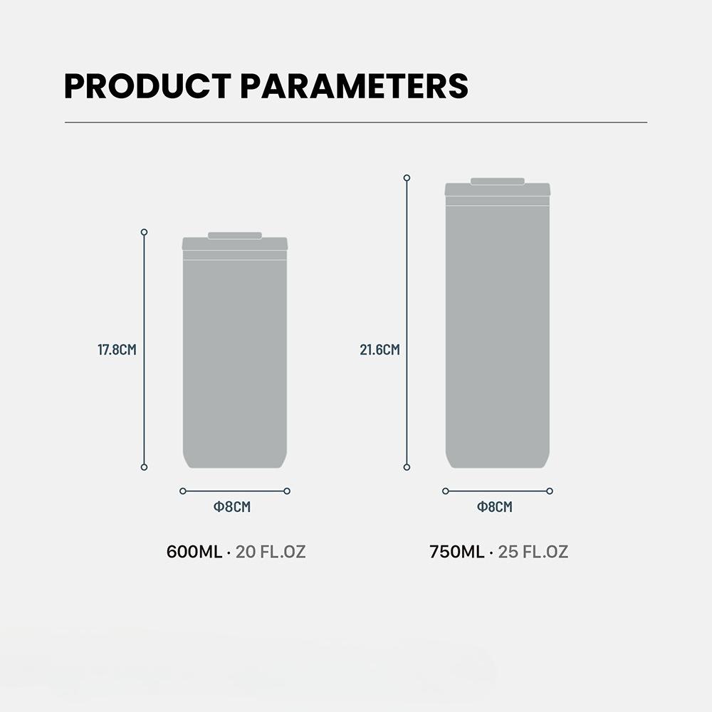 Tyeso 600ML Vacuum Flasks Travel Tumbler Large Capacity Office Car Cup Insulated Portable for Hot Cold Drinks Premium Drinkware