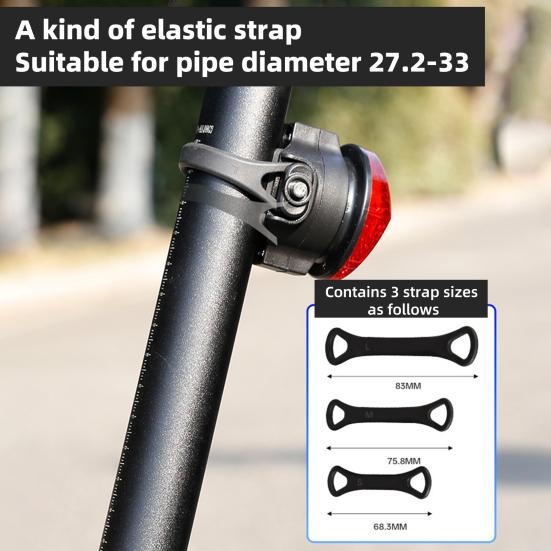 Bike Reflective Tail Mount Universal MTB Light for AirTag Locator Road Mountain Bicycle Saddle