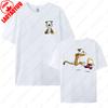 Fashion Vintage Calvin and Hobbes Tees Cotton Unisex TShirt Funny Nostalgia Old School Style 90s Cartoon Anime Graphic T Shirts