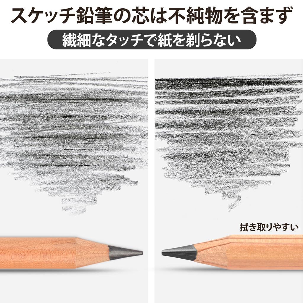 MARCO Sketching Pencil 19 Model 3001 Art Painting Kit with Iron Box Storage 9 Drawing Pencils 3 Charcoal 1 Paper 1 Plastic 1 Regular 1 Knife with