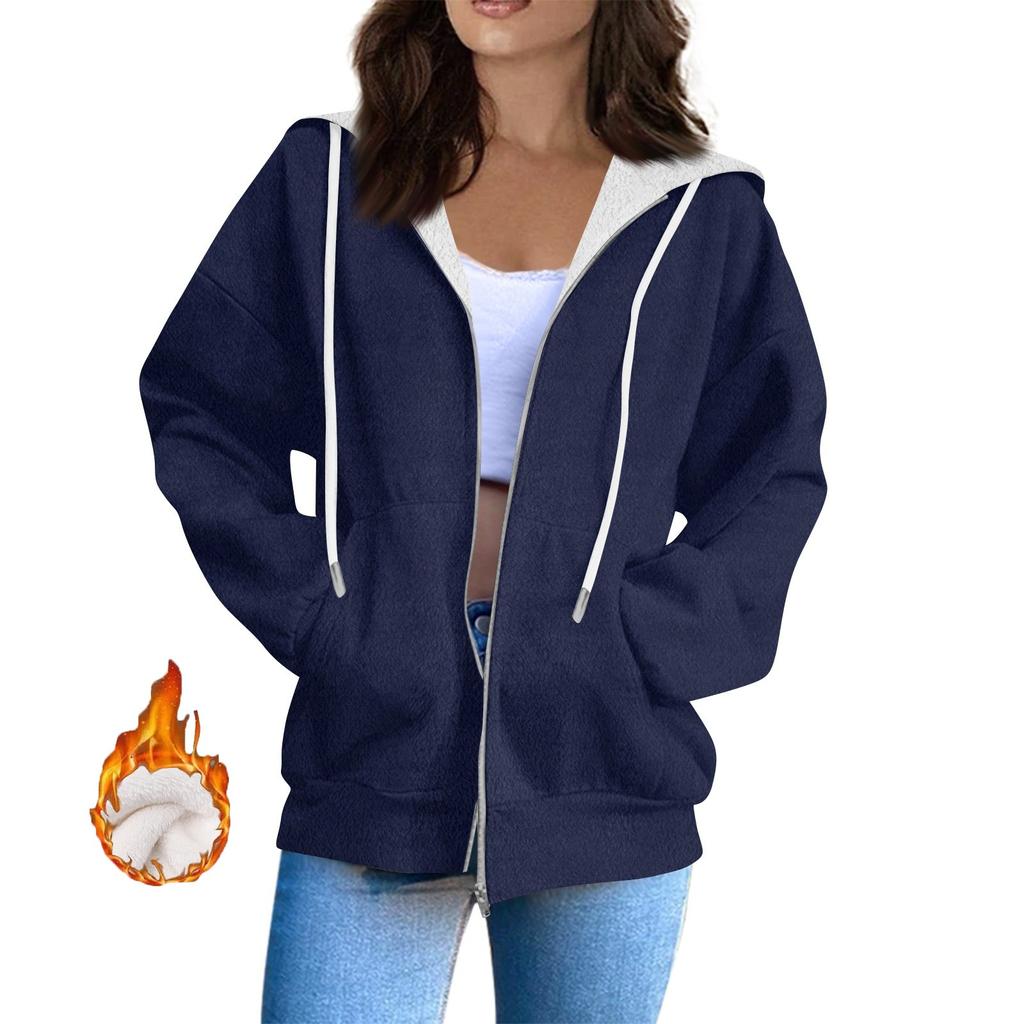 Women's Sweatshirt Sports Flannel Sweatshirt Long Sleeve Top Casual Hoodies Sweatshirt