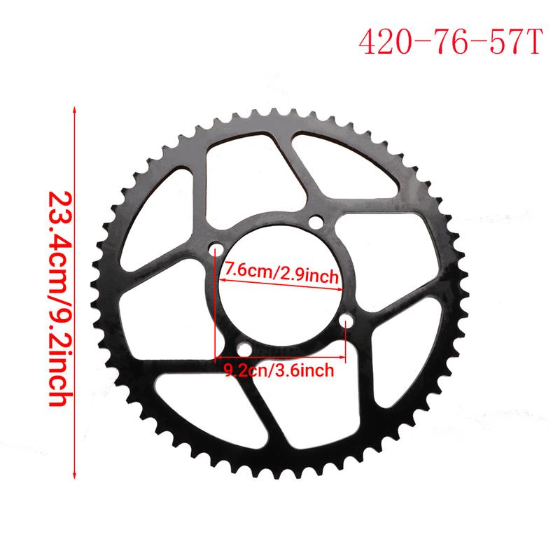 420 35T/60T 76MM Sprocket for 50CC 70CC 90CC 110CC 125CC 140CC 160CC Pit Dirt Bike ATV Quad Motorcycle Buggy Go Kart Parts
