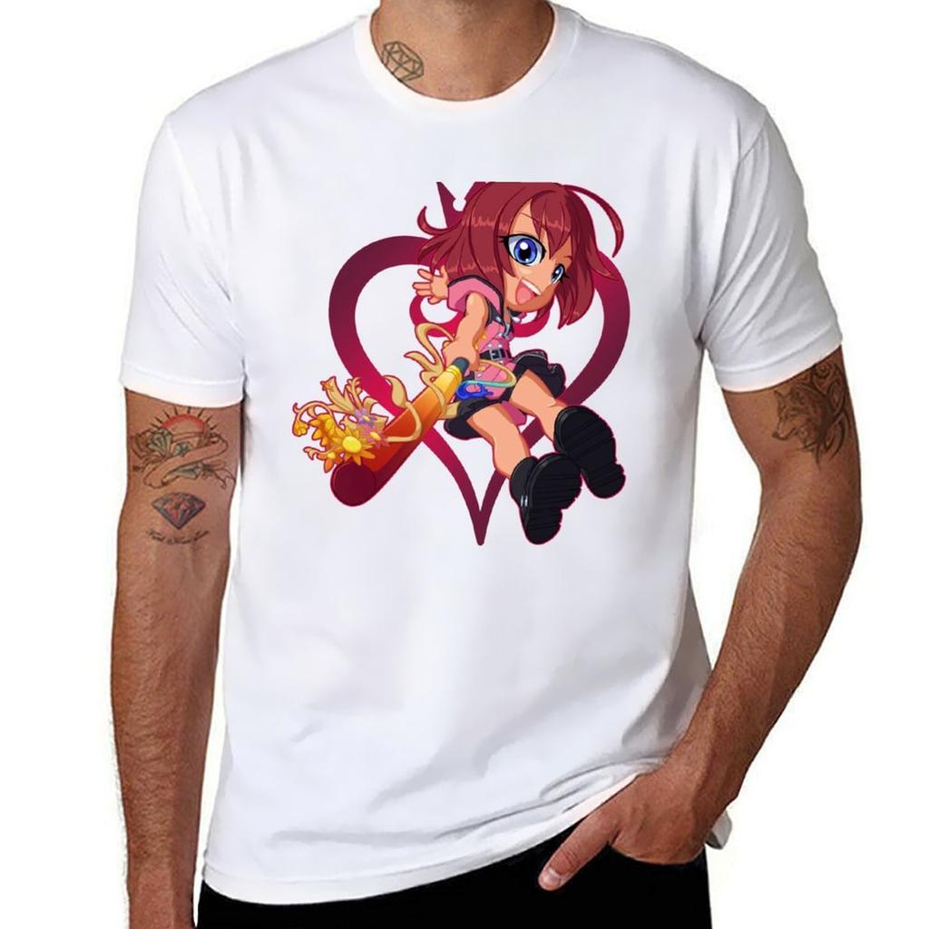 Футболка Kairi Chibi Ретро Стиль Принт Повседневный Топ