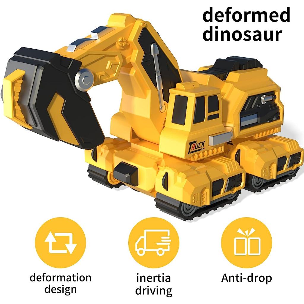 Динозавр игрушечный автомобиль деформация аварии автомобиль экскаватор модель инерционный инженерный автомобиль мальчик 3/5/8 лет