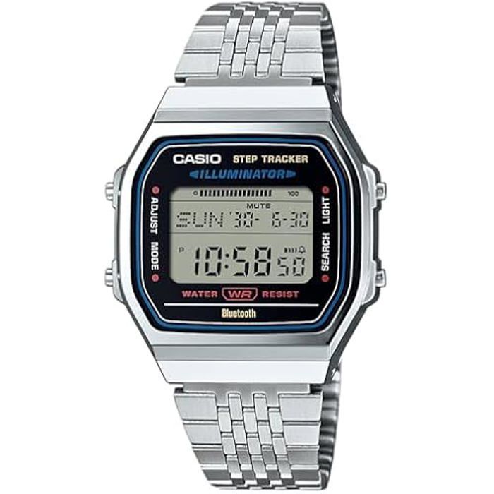 Часы - CASIO - ABL-100WE-1AEF - Нержавеющая сталь - Цифровые - Прямоугольные