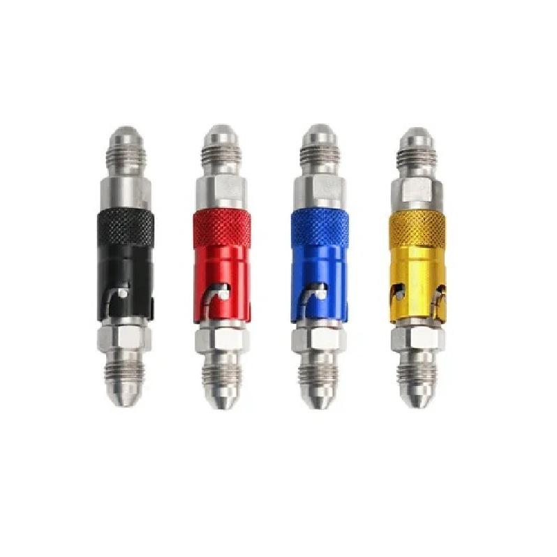 Quick-Release Brake Line Adapter Kit, Aluminum Motorcycle Brake Fluid Connector with Universal Fit for Honda/Yamaha Dirt Bikes