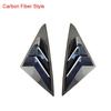 2PCS Carbon Fiber Look Window Louver Shutter Scoop Cover Trim For Hyundai Sonata