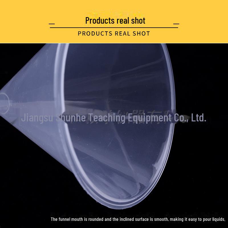 Треугольная коническая пластиковая воронка для химических экспериментов, фильтр-воронка 60 мм