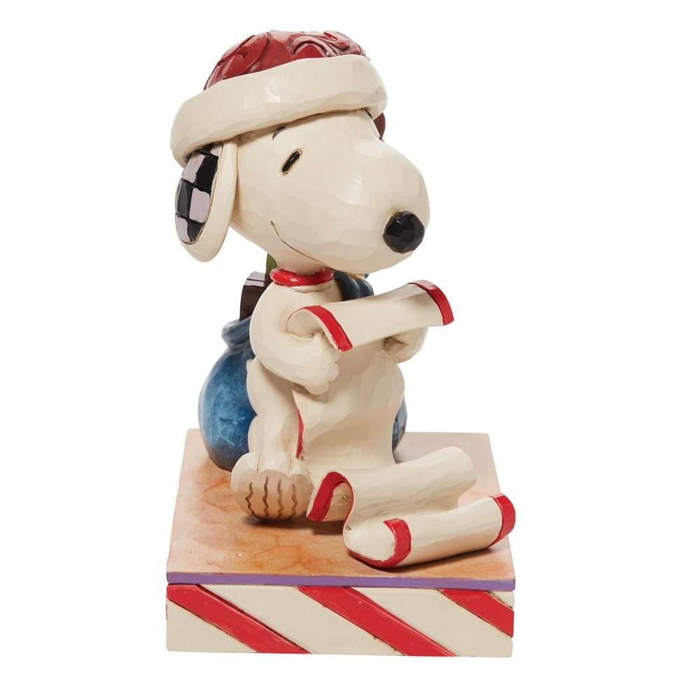 Enesco Джим Шор Санта Снупи Список и Мешок Рождество 6010323