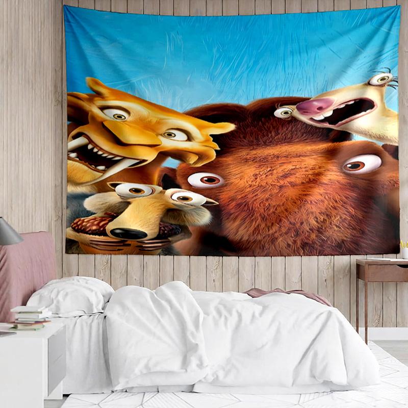 Ice Age Continental Drift1 Tapestry for Bedroom Aesthetic Classroom Tapestries Wall Hanging for Living Room Dorm Office,Ideal Creative Gift