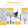 Neoglint 2PCS Crystal Table Light Настольная лампа с 1 розеткой переменного тока и двумя USB-портами, чувствительными к прикосновению