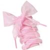 1 Pair Shoelaces 110cm Solid Color Organza Wide Flat Shoelaces for Sneakers
