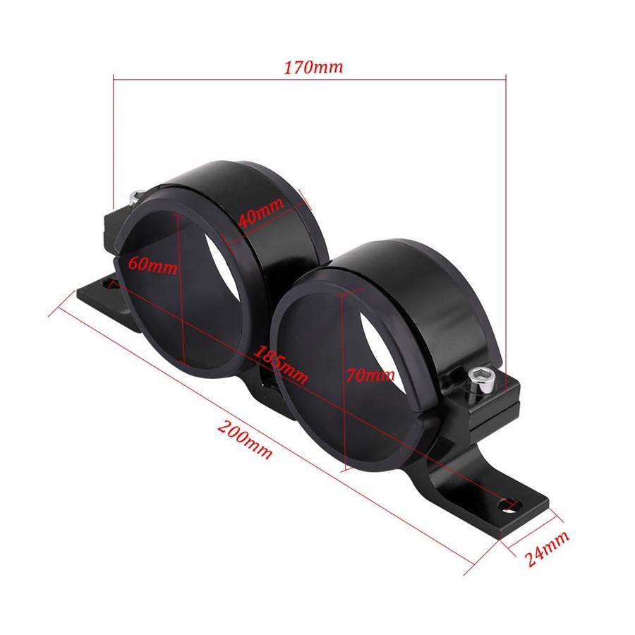 1 шт. Автомобильный кронштейн для крепления двойного топливного насоса из алюминиевого сплава для 70 мм до 55 мм