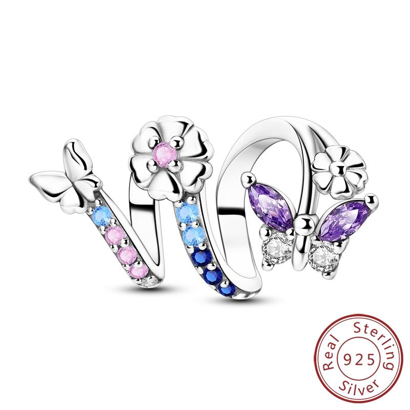 Оригинальные шармы-подвески из меди в виде светлячка, пчелы, бабочки, колибри для браслетов, женские украшения в подарок