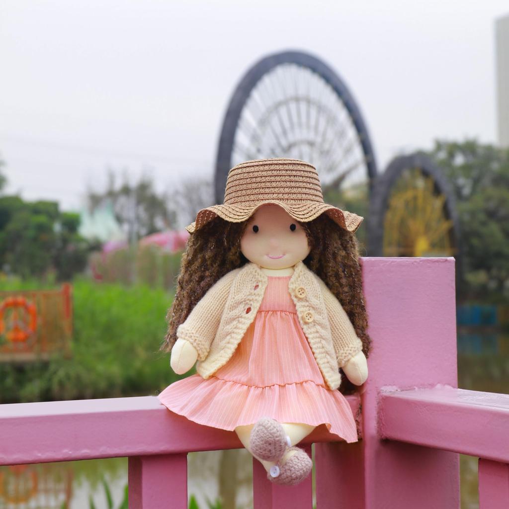 BlissfulPixie Waldorf Doll Handmade Doll Kristy 30 см Мягкая Девочка Милая Мягкая Игрушка Лучшая Кукла для Детей -